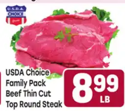 Tony’s Fresh Market USDA Choice Family Pack Beef Thin Cut Top Round Steak offer