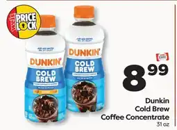 Weis Markets Dunkin Cold Brew Coffee Concentrate offer