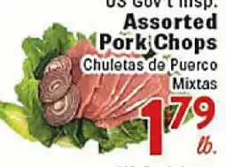 Rio Valley Market US Gov't insp. Assorted Pork Chops offer