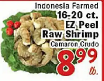 Rio Valley Market Indonesia Farmed 16-20 ct. EZ Peel Raw Shrimp offer