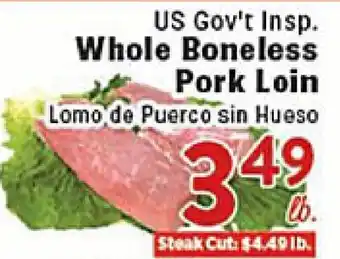 Rio Valley Market US Gov't Insp. Whole Boneless Pork Loin offer