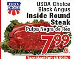 Rio Valley Market USDA Choice Black Angus Inside Round Steak offer