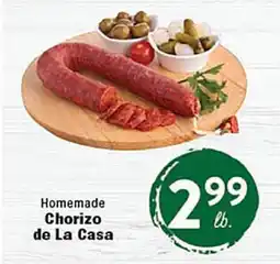 Rio Valley Market Homemade Chorizo de La Casa offer