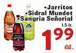Rio Valley Market Jarritos Sidral Mundet Sangria Señorial offer