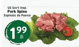 Rio Valley Market US Gov't Insp. Pork Spine offer