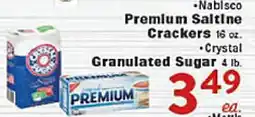 Rio Valley Market • Nabisco Premium Saltine Crackers 16 oz. • Crystal Granulated Sugar 4 lb offer
