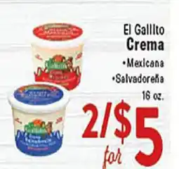 Rio Valley Market El Gallito Crema offer