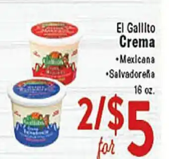 Rio Valley Market El Gallito Crema offer