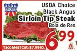 Rio Valley Market USDA Choice Black Angus Sirloin Tip Steak offer