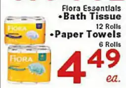 Rio Valley Market Flora Essentials Bath Tissue 12 Rolls Paper Towels 6 Rolls offer