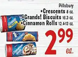 Rio Valley Market Pillsbury Crescents 8 oz. •Grands! Biscuits 18.3 oz. •Cinnamon Rolls 12.4-13 oz offer