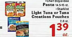 Rio Valley Market Light Tuna or Tuna Creations Pouches offer