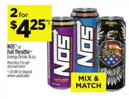 Dollar General NOS or Full Throttle Energy Drinks offer