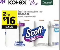 Dollar General Scott Bath Tissue offer