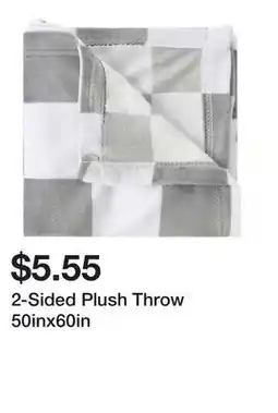 Five Below 2-Sided Plush Throw 50inx60in offer
