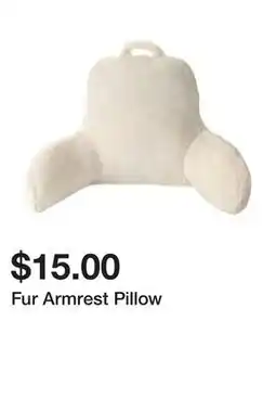 Five Below Fur Armrest Pillow offer