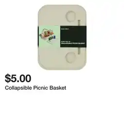 Five Below Collapsible Picnic Basket offer