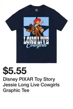Five Below Disney PIXAR Toy Story Jessie Long Live Cowgirls Graphic Tee offer