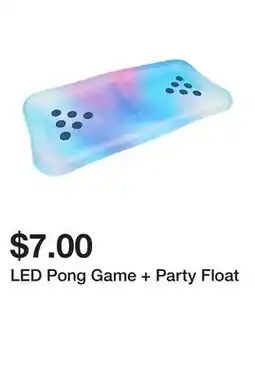 Five Below LED Pong Game + Party Float offer