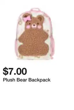 Five Below Plush Bear Backpack offer
