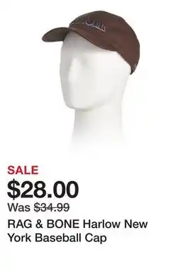 Marshalls RAG & BONE Harlow New York Baseball Cap offer