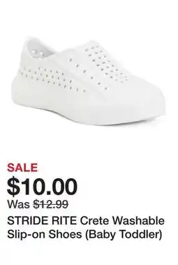 Marshalls STRIDE RITE Crete Washable Slip-on Shoes (Baby Toddler) offer