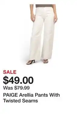 Marshalls PAIGE Arellia Pants With Twisted Seams offer