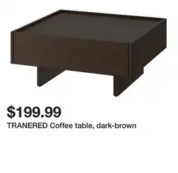 Ikea TRANERED Coffee table, dark-brown offer