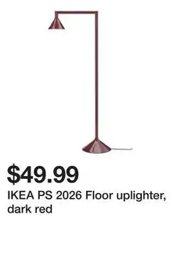 Ikea IKEA PS 2026 Floor uplighter, dark red offer