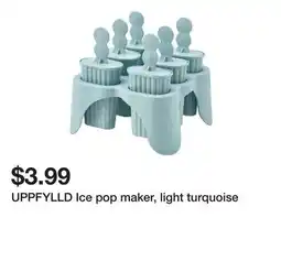 Ikea UPPFYLLD Ice pop maker, light turquoise offer