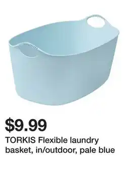 Ikea TORKIS Flexible laundry basket, in/outdoor, pale blue offer