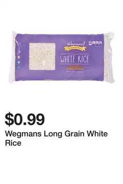 Wegmans Wegmans Long Grain White Rice offer