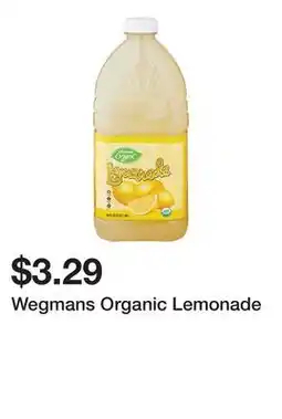 Wegmans Wegmans Organic Lemonade offer