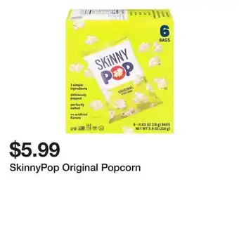 Wegmans SkinnyPop Original Popcorn offer