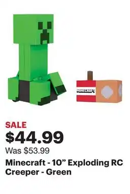 Best Buy Minecraft - 10 Exploding RC Creeper - Green offer