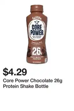 Wegmans Core Power Chocolate 26g Protein Shake Bottle offer