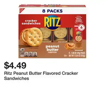 Wegmans Ritz Peanut Butter Flavored Cracker Sandwiches offer