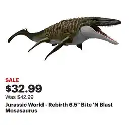 Best Buy Jurassic World - Rebirth 6.5 Bite 'N Blast Mosasaurus offer