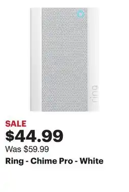 Best Buy Ring - Chime Pro - White offer