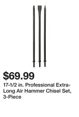 Harbor Freight Tools 17-1/2 in. Professional Extra-Long Air Hammer Chisel Set, 3-Piece offer