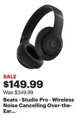 Best Buy Beats - Studio Pro - Wireless Noise Cancelling Over-the-Ear Headphones - Black offer