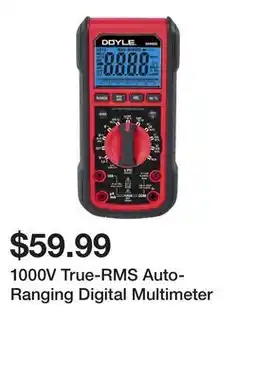Harbor Freight Tools 1000V True-RMS Auto-Ranging Digital Multimeter offer