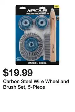 Harbor Freight Tools Carbon Steel Wire Wheel and Brush Set, 5-Piece offer