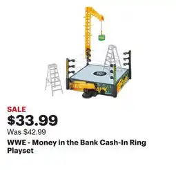 Best Buy WWE - Money in the Bank Cash-In Ring Playset offer