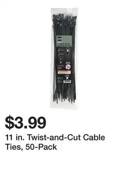 Harbor Freight Tools 11 in. Twist-and-Cut Cable Ties, 50-Pack offer