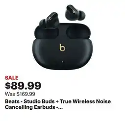 Best Buy Beats - Studio Buds + True Wireless Noise Cancelling Earbuds - Black/Gold offer