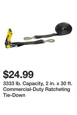 Harbor Freight Tools 3333 lb. Capacity, 2 in. x 30 ft. Commercial-Duty Ratcheting Tie-Down offer