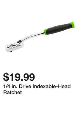 Harbor Freight Tools 1/4 in. Drive Indexable-Head Ratchet offer