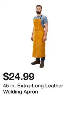 Harbor Freight Tools 45 in. Extra-Long Leather Welding Apron offer