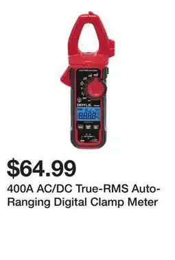 Harbor Freight Tools 400A AC/DC True-RMS Auto-Ranging Digital Clamp Meter offer